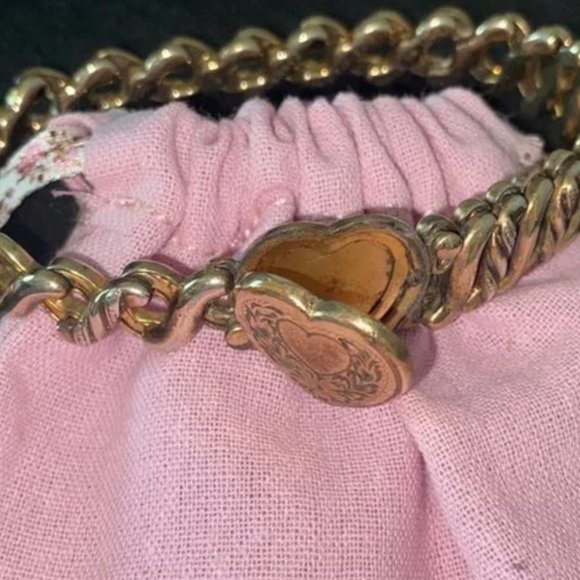 RARE! LoveShackFancy Locket Vintage Sweetheart Bracelet - Picture 1 of 3